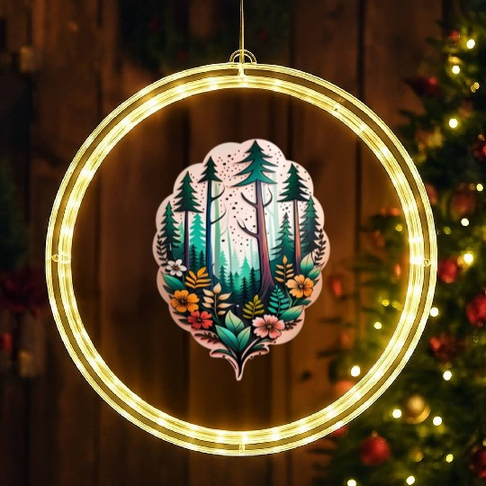 nature on skin LED Christmas Window Lights