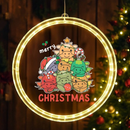 Dragon Christmas Tree Merry Christmas LED Christmas Window Lights