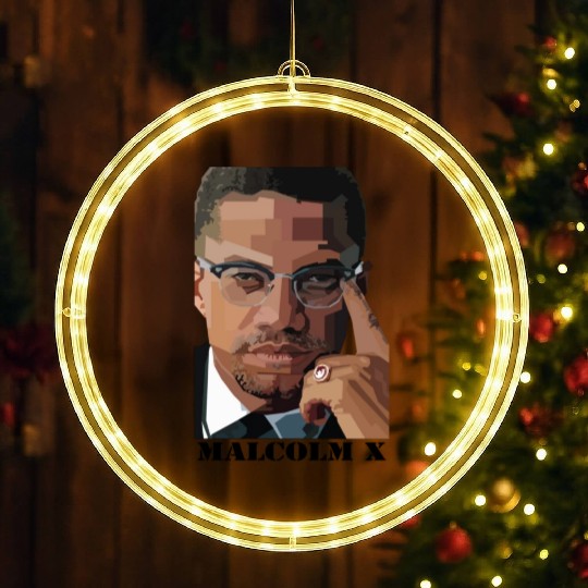 Malcolm X LED Christmas Window Lights