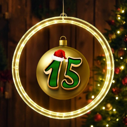 15th Wedding Celebration - Fifteenth Anniversary LED Christmas Window Lights