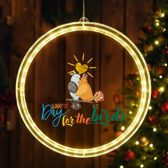 Sundays for the bird spring nature cute LED Christmas Window Lights