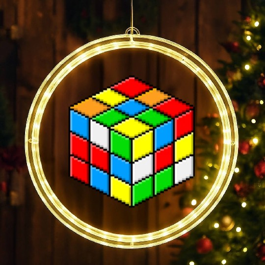 rubiks cube LED Christmas Window Lights