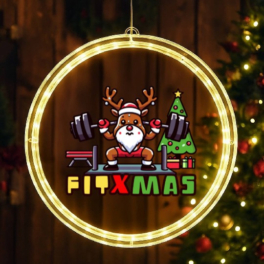 fit xmass, funny christmas reindeer LED Christmas Window Lights