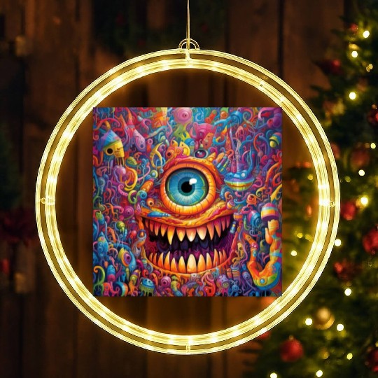 Going On a Little Trip - Cyclops and Teeth Psyched LED Christmas Window Lights