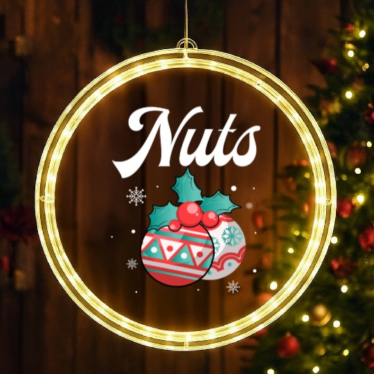Christmas Nuts Santa Snowflakes Candy Canes Winter LED Christmas Window Lights