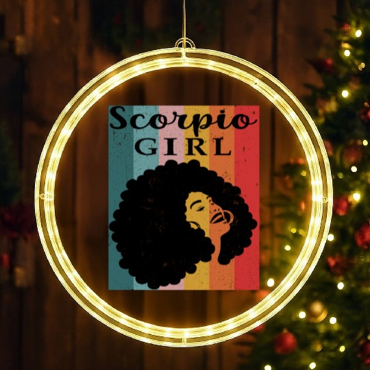 scorpio girl Zodiac Sign Astrology Horoscope Star LED Christmas Window Lights