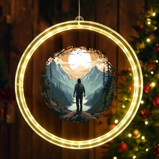 Forest nature trekking adventure LED Christmas Window Lights