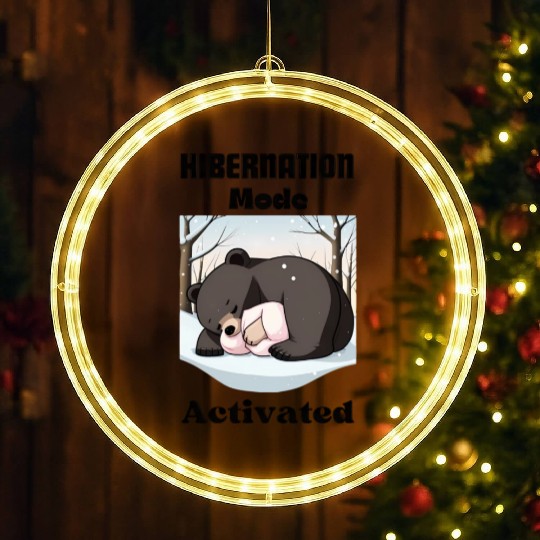 Hibernation Mode Activated (Winter Rest!) LED Christmas Window Lights