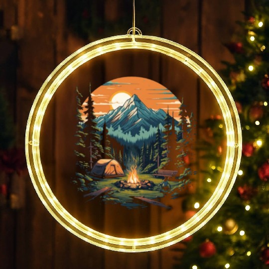 Forest nature trekking adventure LED Christmas Window Lights