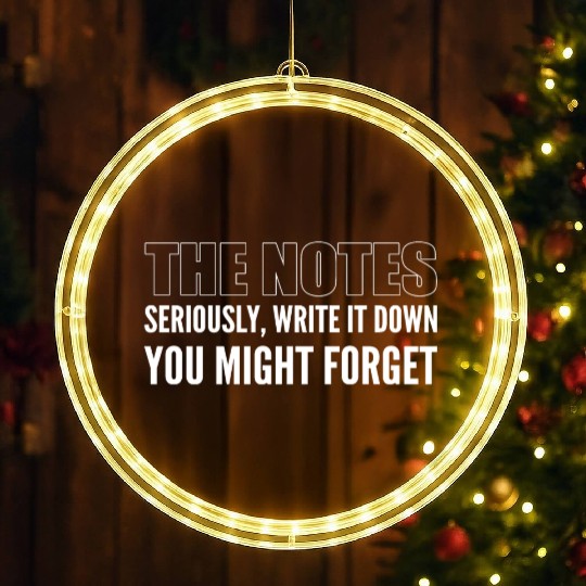 Take Notes Seriously. Musician Gift LED Christmas Window Lights