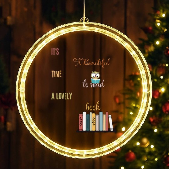 It's a beautiful time to read a lovely book LED Christmas Window Lights