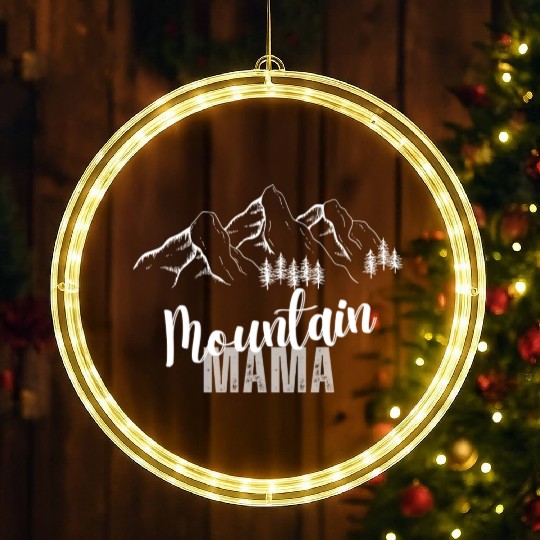 Mountain Mama, 3 Mountain peaks LED Christmas Window Lights