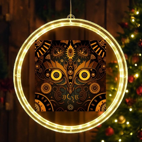 New Age 1920s Abstract Steampunk Design LED Christmas Window Lights
