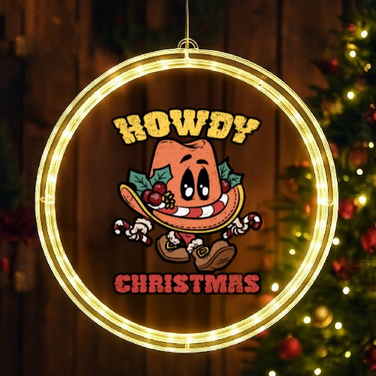 HOWDY CHRISTMAS LED Christmas Window Lights