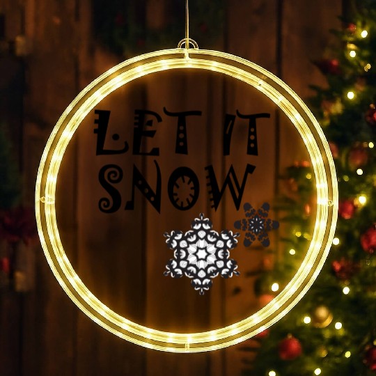 let it snow on LED Christmas Window Lights