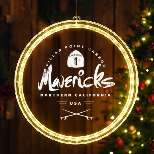 Mavericks Pillar Point California LED Christmas Window Lights
