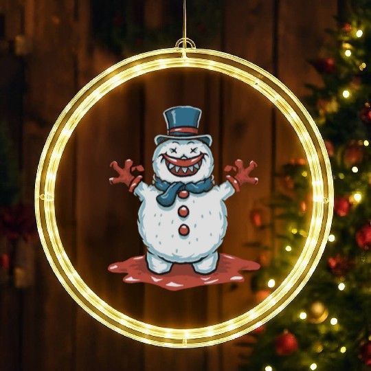 frosty snowman creepy LED Christmas Window Lights