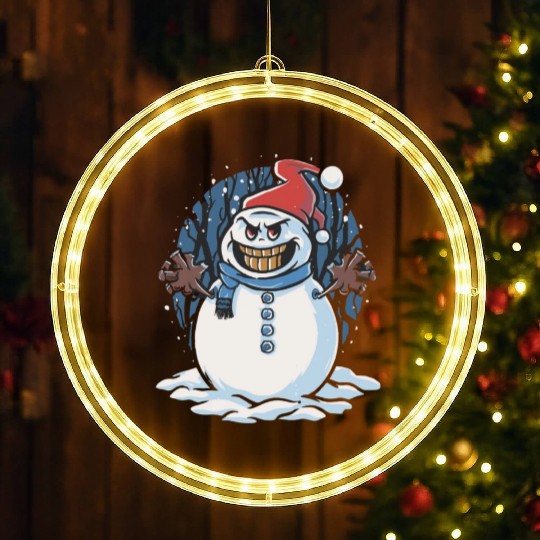 frosty snowman creepy LED Christmas Window Lights