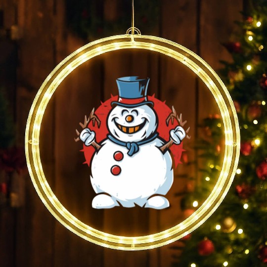 frosty snowman creepy LED Christmas Window Lights