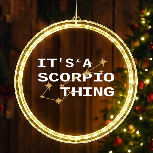 It's a Scorpio Thing cute Scorpio Zodiac Daily LED Christmas Window Lights