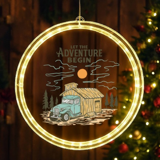 Let the Adventure Begin LED Christmas Window Lights