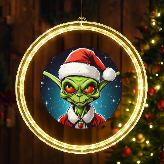 Alien Christmas LED Christmas Window Lights