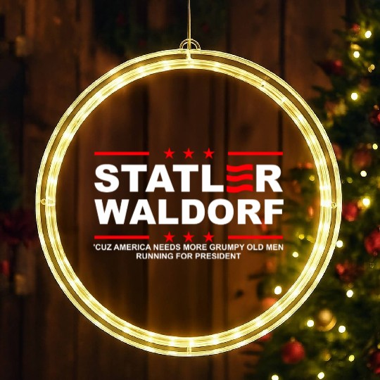 Statler and Waldorf LED Christmas Window Lights