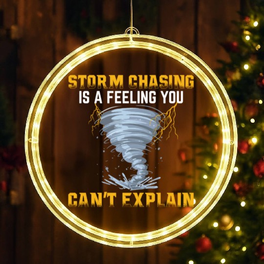 Storm Chaser Father's Day | Meteorologist Storms LED Christmas Window Lights