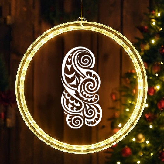 Maori Tattoo Marvels inked Traditions LED Christmas Window Lights