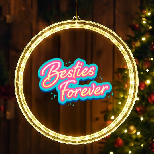 Besties Forever LED Christmas Window Lights