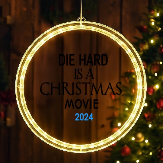 "Yippee Ki-Yay Christmas: Embracing Die Hard as a LED Christmas Window Lights