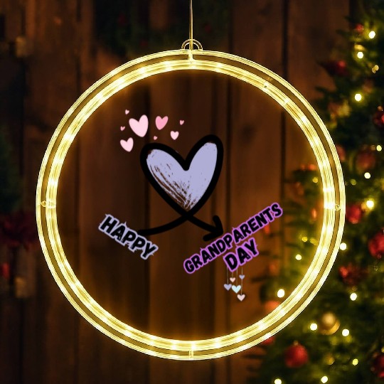 Happy Grandparents Day LED Christmas Window Lights