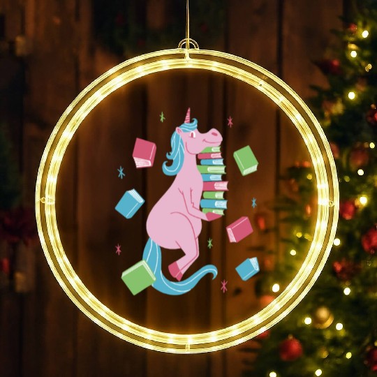 Bibliophile's Fantasy LED Christmas Window Lights