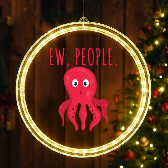 Ew People Octopus LED Christmas Window Lights