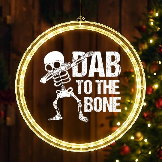 Dab To The Bone Dancing Skeleton Halloween LED Christmas Window Lights