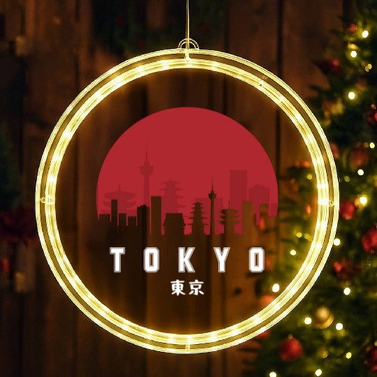 Tokyo Typography LED Christmas Window Lights - Urban Statement