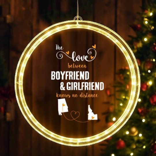 Love Between BF And GF Albm To Idaho Gift LED Christmas Window Lights