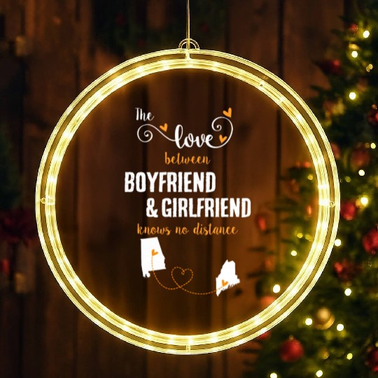 Love Between BF And GF Albm To Maine Gift LED Christmas Window Lights