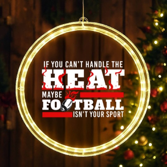 Football Coach Funny Saying American Sports Coachi LED Christmas Window Lights