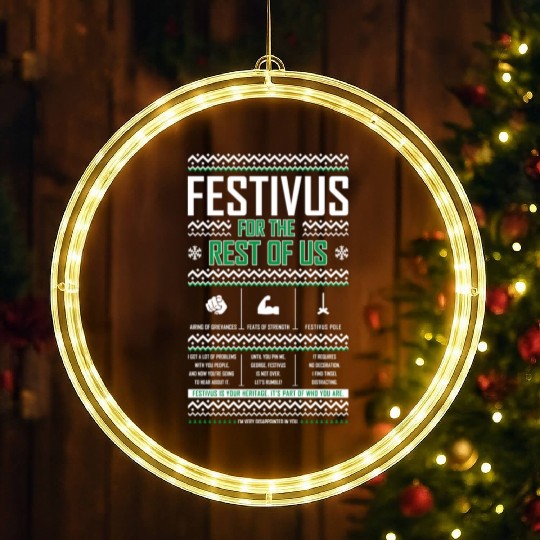 Festivus For The Rest Of Us LED Christmas Window Lights