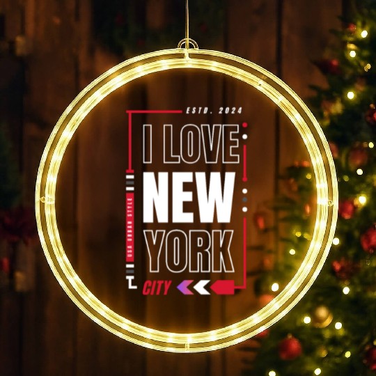 T ShirtI love new york LED Christmas Window Lights