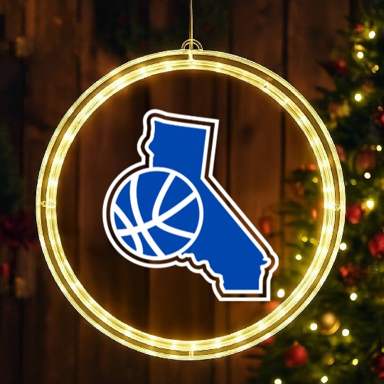 California Basketball Warriors LED Christmas Window Lights