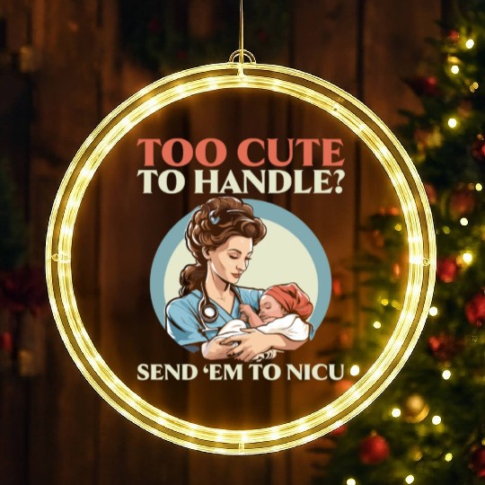 Registered Nurse Medical Medicine Neonatal Nurse LED Christmas Window Lights