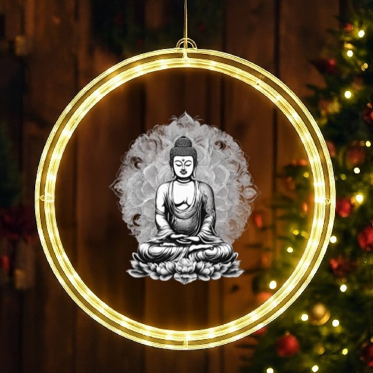 Nirvana Buddhism LED Christmas Window Lights