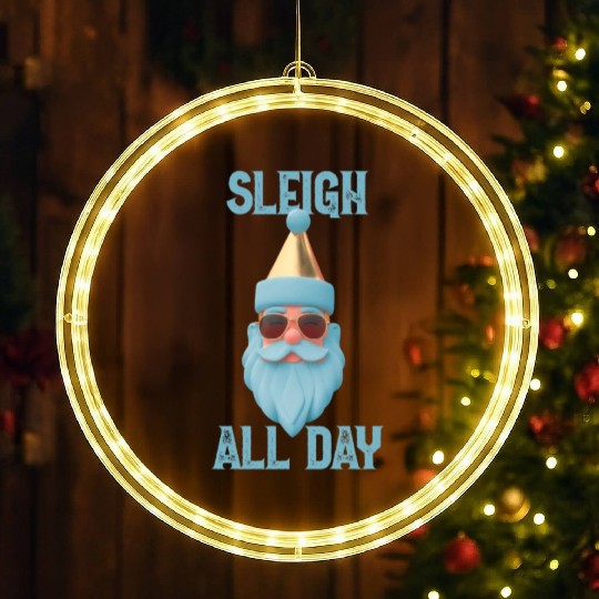 Sleigh all day LED Christmas Window Lights