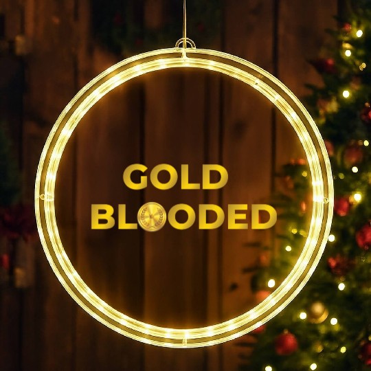Gold blooded LED Christmas Window Lights