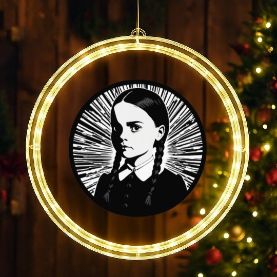 Wednesday Addams LED Christmas Window Lights
