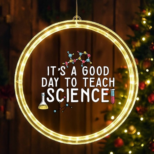 It's A Good Day Teach Science Teacher Science LED Christmas Window Lights
