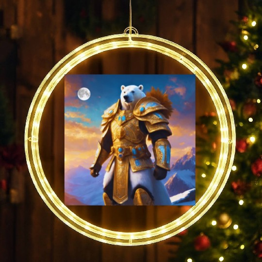 King Polar Bear LED Christmas Window Lights