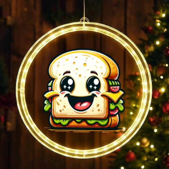 Laughing Sandwich – Lunchtime laughter LED Christmas Window Lights
